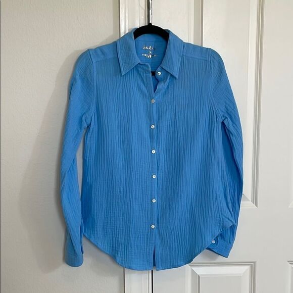 NWT Lilly Pulitzer Geanie Gauze Button-Up Shirt - Picture 1 of 3